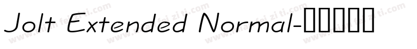 Jolt Extended Normal字体转换